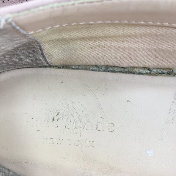 Kate Spade Gianna Pink Leather Espadrilles Flats Loafers Size 10M - Picture 9 of 15